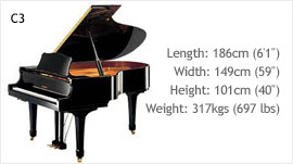 Yamaha c3 grand piano